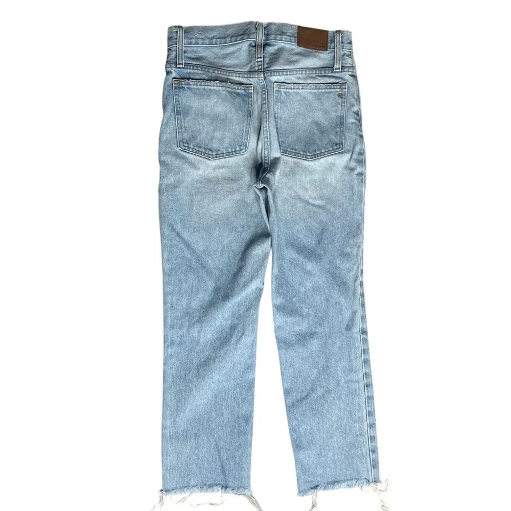 Madewell Classic Jean Straight Leg with Rips - Picture 4 of 10